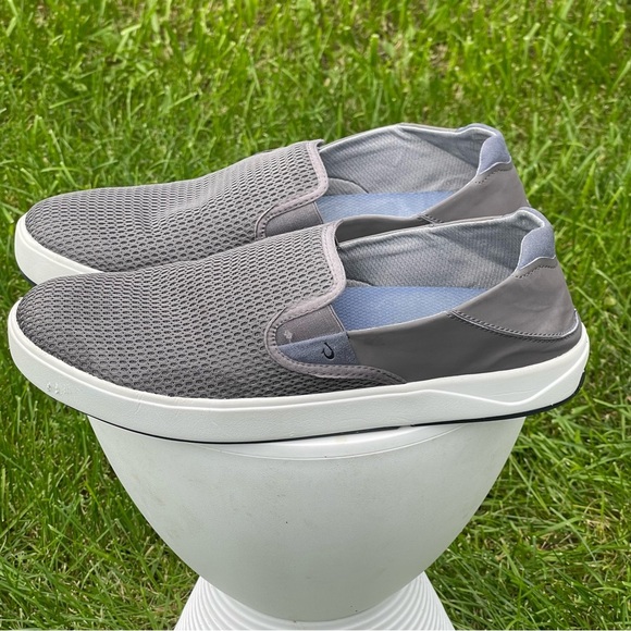 Olukai Lae\'ahi Shoes Mens 13 Gray Pavement Slip On Casual Comfort Sneakers main image 7